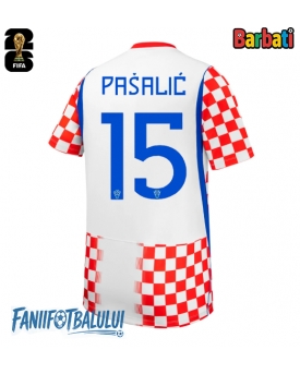 Croația Mario Pasalic #15 Tricou Fotbal Replică Mondial 2026 Barbati Acasa